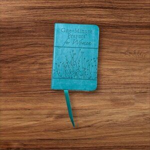 One-Minute Prayers For Women Teal Faux Leather Devotional Book With Ribbon Marke